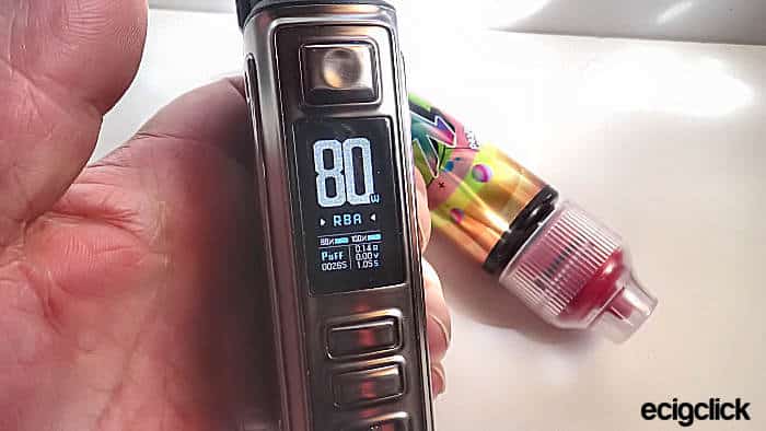 Voopoo Argus GT2 screen 80w