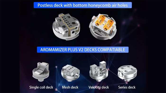 aromamizer plus v3 rdta decks