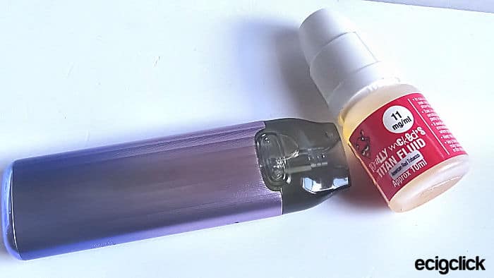 Voopoo VMate Infinity display liquid 2