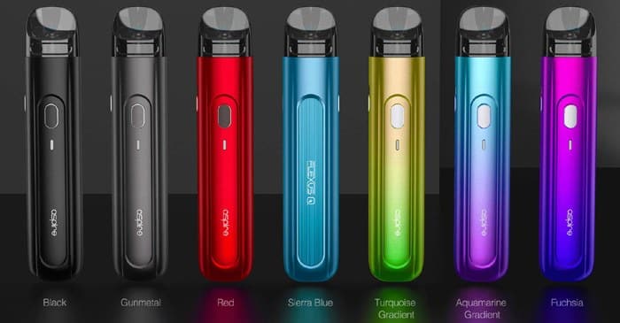 Aspire Flexus Q pod kit colour schemes