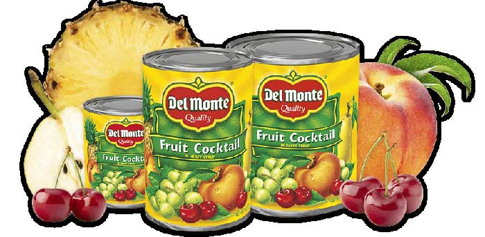 fruit cocktail tins