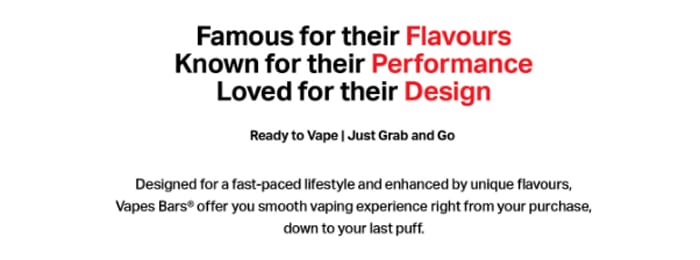 vapes bars slogan