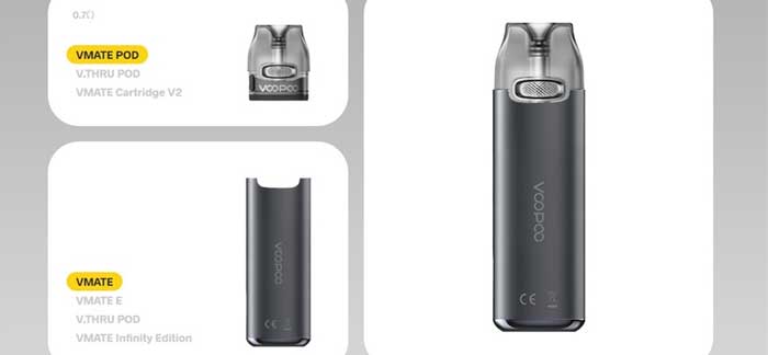 vmate infinity pod compatibility