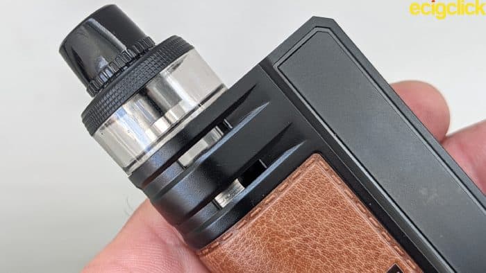 Independent viewing windows on the Voopoo Drag E60 Mod