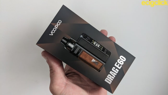 Voopoo Drag E60 pod kit box check pic