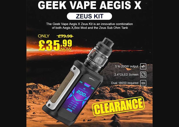 Battery Type:dual Battery Geekvape Aegis X Zeus Sub-Ohm Tank Kit, Kits &  Devices Geekvape Aegis X Kit Zeus Edition 200w Australia