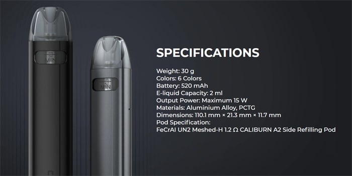 caliburn a2s specs