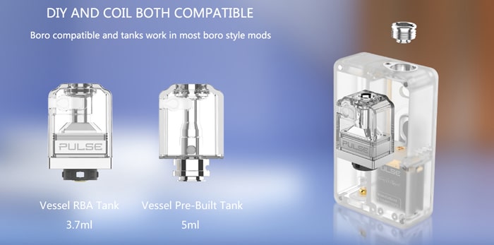 pulse aio.5 tank options