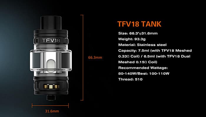 Smok Mag-18 tan specs