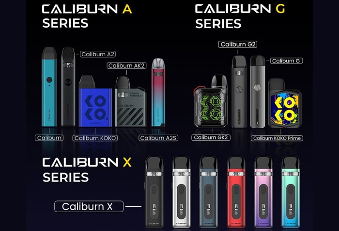 caliburn a g x ranges