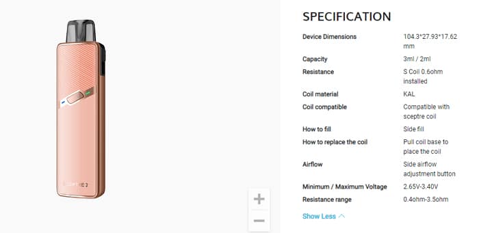 sceptre 2 specs