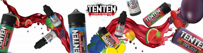 Ten Ten Web banner e-liquid range