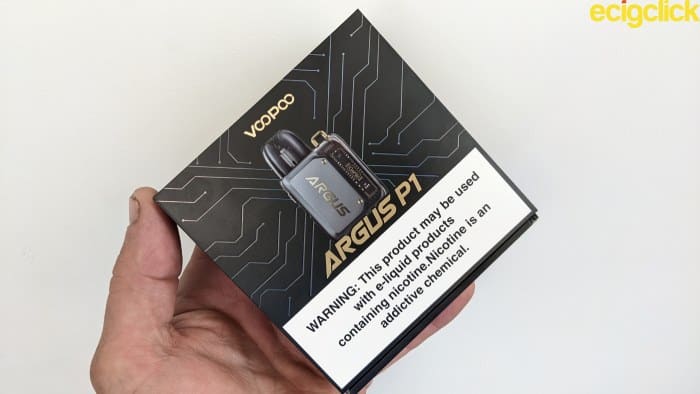 Voopoo Argus P1 pod kit boxed image