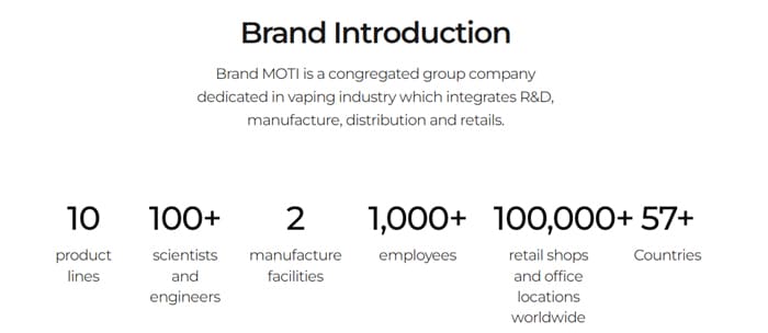 moti brand specs