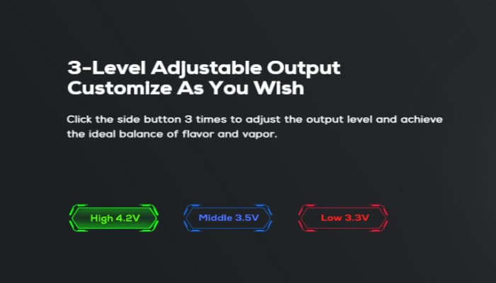 Freemax Galex Nano voltage output