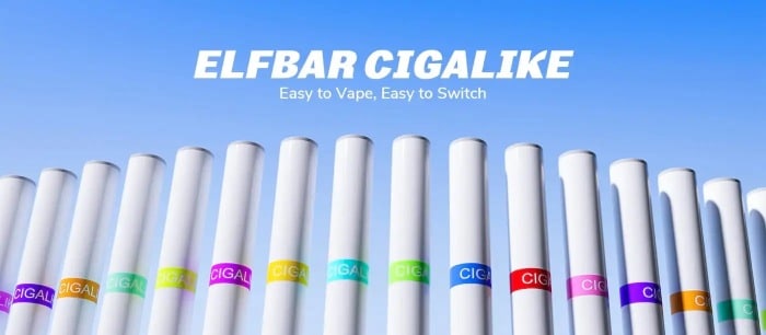Elf bar cigalike disposable flavour range