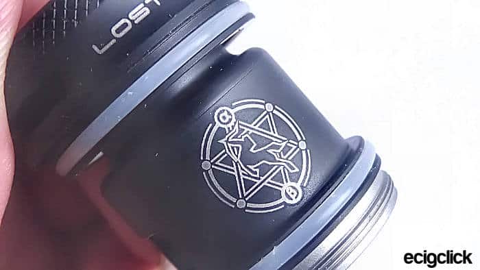 Lost Vape Centaurus Q200 Kit logo on tank