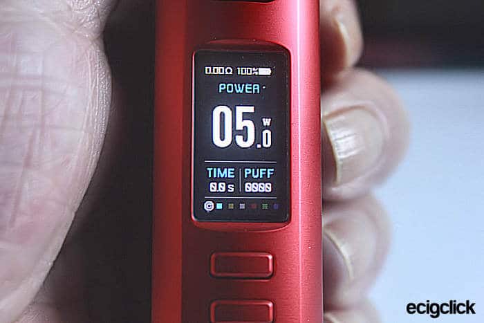 Lost Vape Centaurus Q80 TTF screen 