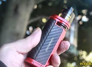 Lost Vape Centaurus Q80 in front of seed
