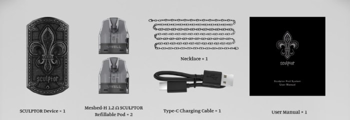Uwell Sculptor what's in the box