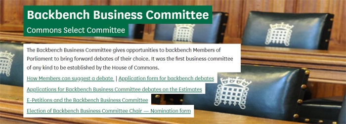 backbench committee