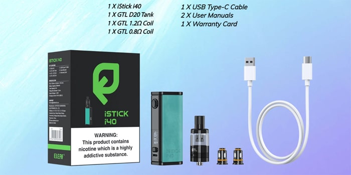 istick i40 contents