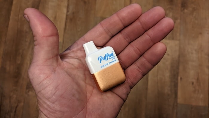 Puffmi MeshBox Mini size comparison to hand