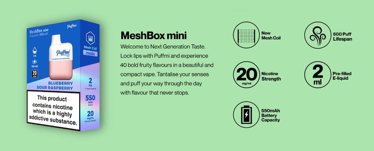 Puffmi MeshBox Mini specs