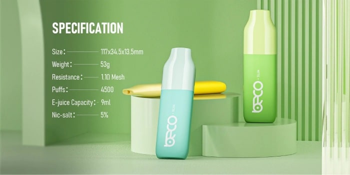 Beco Slim disposable specs