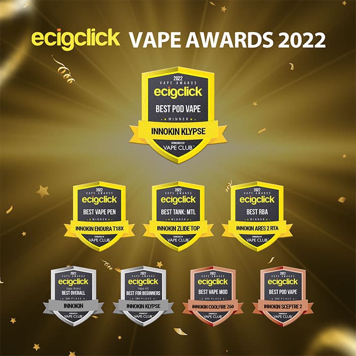 INNOKIN Emerges as a Big Winner at Ecigclick Awards 2022 - Ecigclick