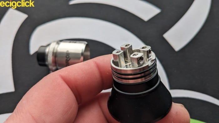 Removing the barrel from the deck of Drop V2 RDA
