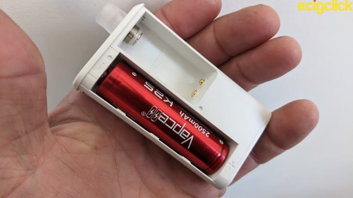18650 battery inside the SX Mini Vi Class AIO