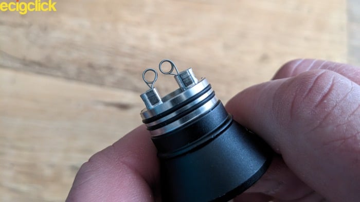 Correct coil positioning on the Drop V2 RDA