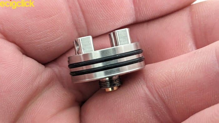 Dual O ring and 4 post design of the Drop V2 RDA