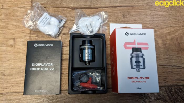 Inside the box of Drop V2 RDA