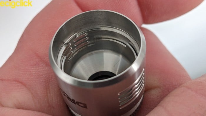 Press fit inner airflow barrel of the Drop V2 RDA