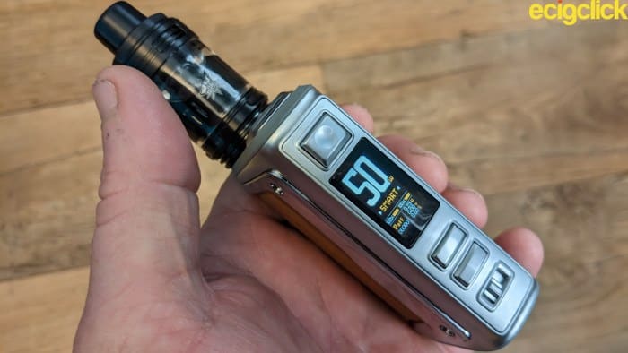 Voopoo Uforce L tank on the Argus GT2 Mod