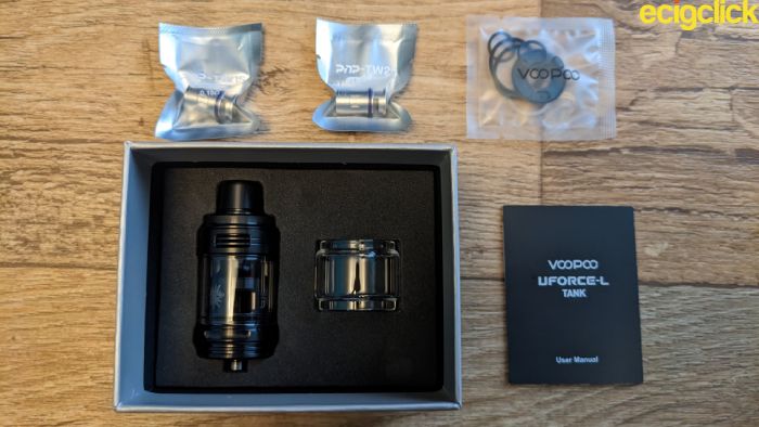 Voopoo Uforce L tank what's in the box
