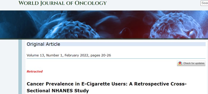 oncology 2022 retracted