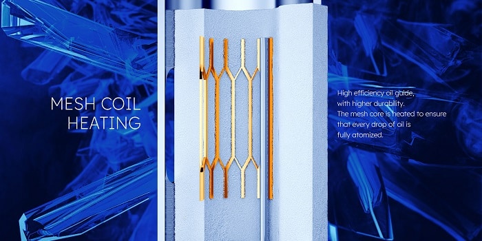 SKE Crystal Bar disposable mesh coil
