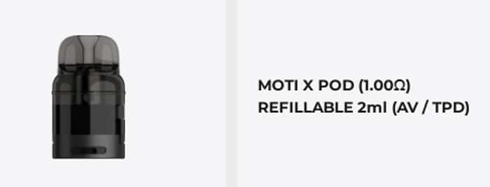 moti x go refillable specs