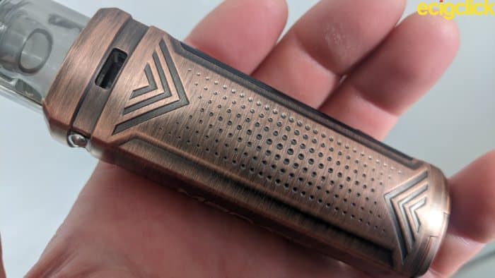 Etchings on side of the Freemax Marvos 80 Mod