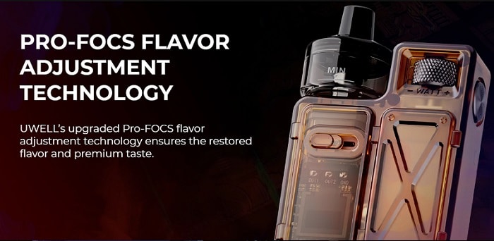 Uwell Pro Focs tech