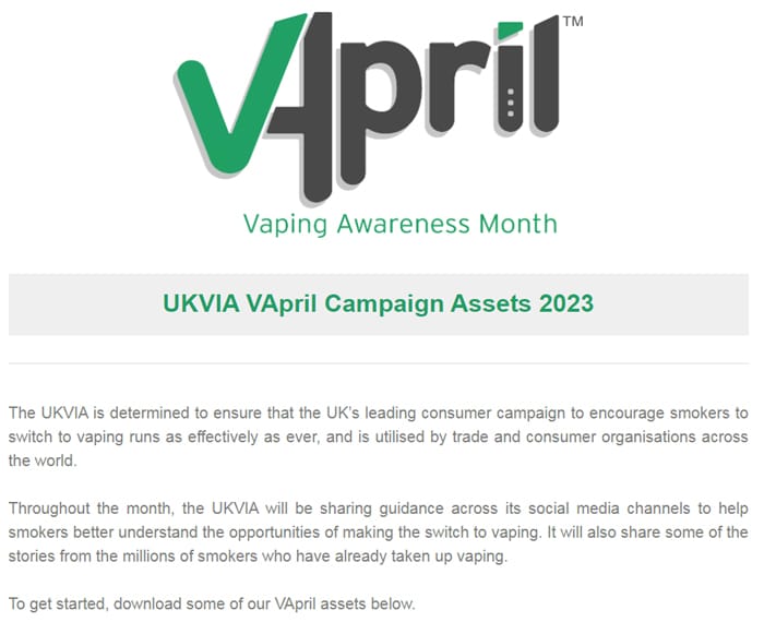 ukvia vapril pack