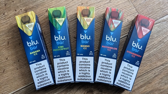 Blu bar disposables product check