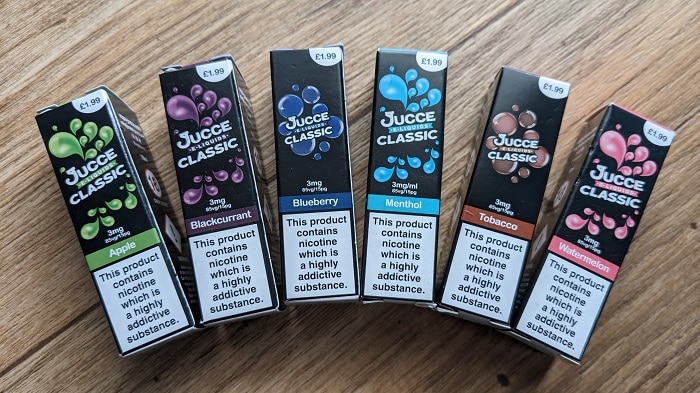 Jucce Classic E-liquid range image