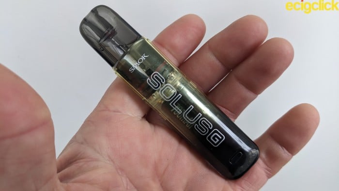 Smok Solus G pod kit hand check image