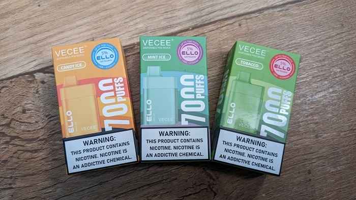 Vecee ELLO disposable vapes