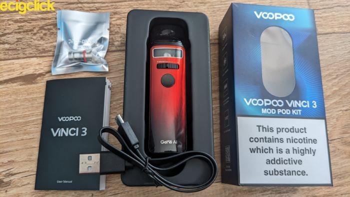 Voopoo Vinci 3 Pod Mod unboxing image