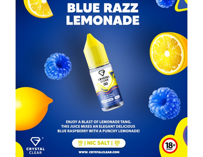 crystal clear blue razz lemonade